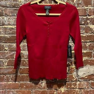 Long sleeve red Ralph Lauren shirt